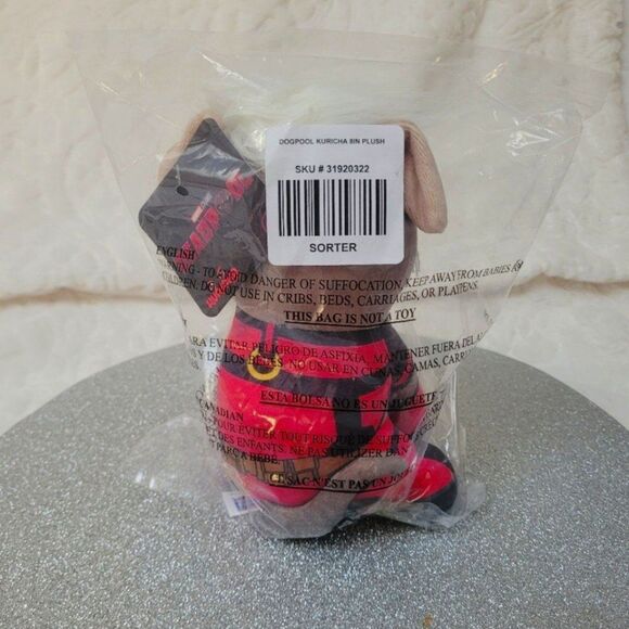 Marvel Dogpool Deadpool 3 Kuricha Sitting Plush Dog 8 Inches Collectible New OOS - Picture 6 of 11